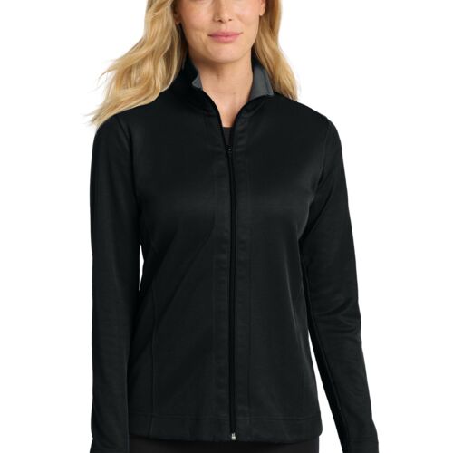 Ladies Vertical Texture Full Zip Jacket Thumbnail