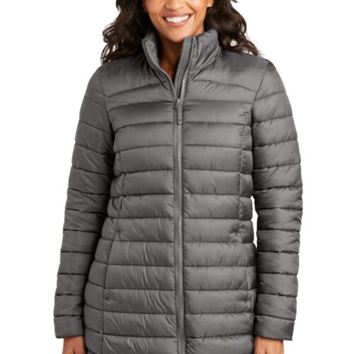 Ladies Horizon Puffy Long Jacket Thumbnail