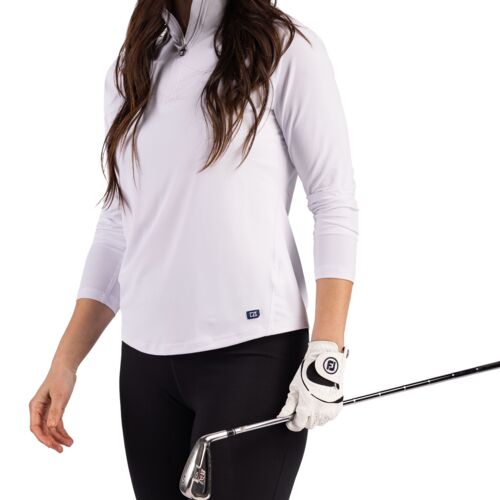 Cutter & Buck Prospect Recycled Featherlight Stretch Womens Quarter Zip Thumbnail