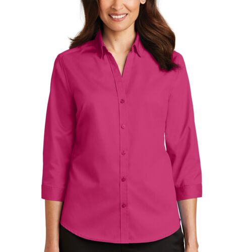 Ladies 3/4 Sleeve SuperPro ™ Twill Shirt Thumbnail