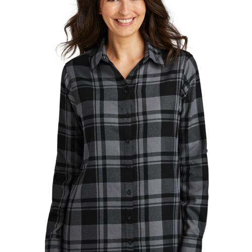 Ladies Plaid Flannel Tunic Thumbnail