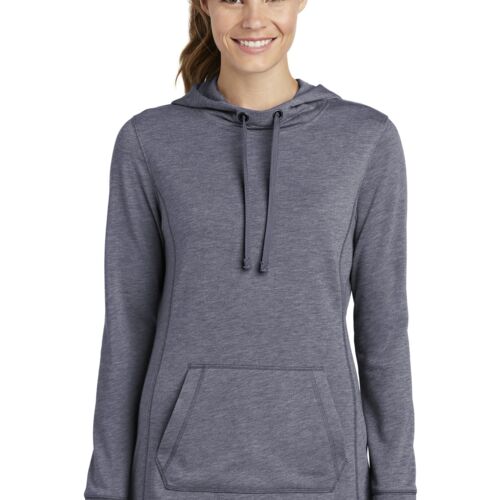® Ladies PosiCharge ® Tri Blend Wicking Fleece Hooded Pullover Thumbnail
